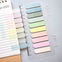 6 Types, 1 Pack, Total 1200 Sheets, 200 Sheets Per Type, Ultra-Thin Waterproof Transparent Label Stickers, Suitable For Textbook Pages, Office Meeting Marking, Index Tabs, File Guide Labels, PET Plastic Material, Record Stickers - one-size - View 4