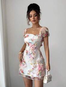 Vestido Colección de ropa femenina de moda Ropa femenina de moda Vestimenta femenina de moda Moda Mujer  Nuevo vestido de tirantes ajustado co - Rosa - Ver 5