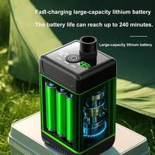 可攜式充電式蓮蓬頭套組,戶外洗澡淋浴泵,數位水溫顯示,3段式增壓蓮蓬頭,超長電池續航力 - 6000mAH水泵花灑套裝 - 查看 6