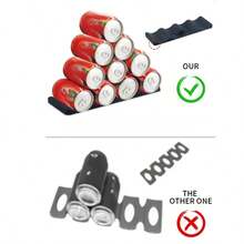 1/2 Packs Foldable Silicone Wine Stacker Set, Beer Can Rack Wine Bottle Holders Bottle Stacking Mat Wine Holder Holder Rack To Stack Bottles, Cans, Beer, Soda - Multicolor - View 4