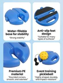 High Elasticity Pickleball Trainer, Outdoor Ball, Suitable For Beginners, Durable Indoor/Outdoor Training Aid, Pickleball Rebounder, Suitable For Individual Training - Multicolor - View 9