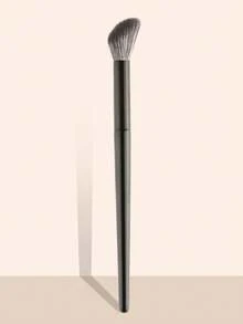 ronshadow 1pc Angled Nose Contour Brush, Beginner Eye Shadow Blending Brush, Multi-Functional Face Contouring Nose Contour Eye Shadow Makeup Tool - Black - View 10