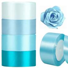 4pcs/40 Yards 4cm Wide Solid Satin Ribbon, Suitable For DIY Crafts, Gift Wrapping, Wedding Decor And Bow Making, Rose Bows, Party Decorations, Holiday Gifts - 4 Cm/1.5 Inches * 10 Yards/9.14 Meters - View 22