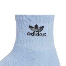 Adidas Originals Trefoil Pastel 6PK Quarter Socks Blue/Red/Green JK5443 | Moisture-Wicking, Everyday Comfort - 紅綠藍 - 查看 2