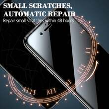 1片隱私水凝膠螢幕保護貼，適用於三星 Galaxy S26 Ultra/S26 Plus/S25/S25 Plus/S25 Ultra/S24 Ultra/S23/S22/S21/S20 系列，全覆蓋軟膜，防窺、自癒、無氣泡、防指紋、非玻璃 - 黑色 - 查看 3