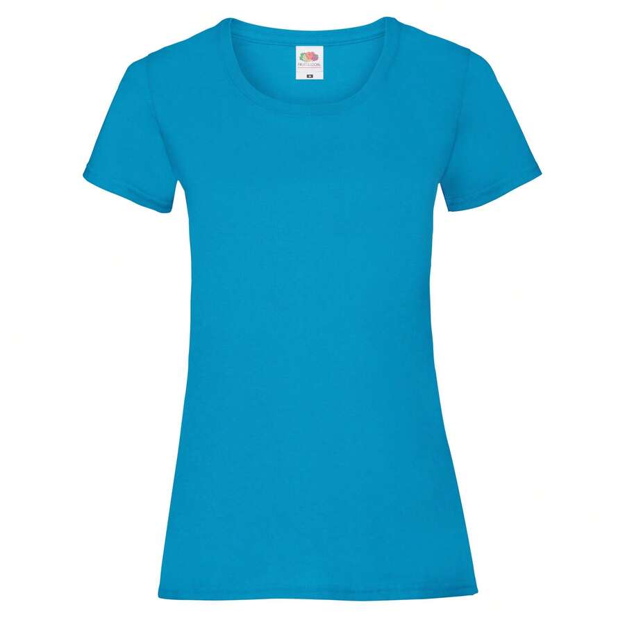 Fruit Of The Loom Womens/Ladies Lady Fit T-Shirt - Azure - View 1