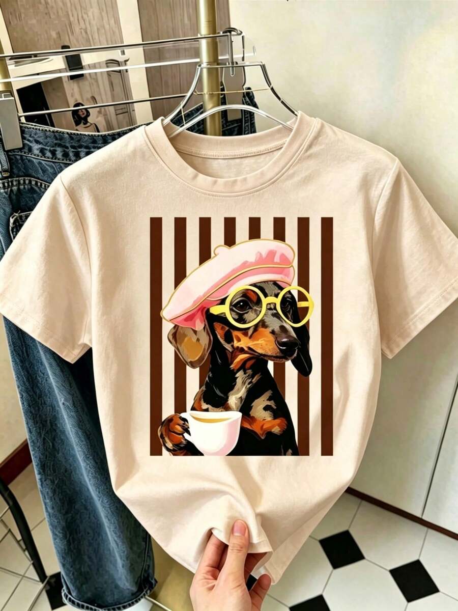 Women T-Shirts - Apricot - View 1