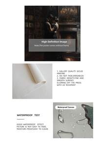 1pc Frameless Dark Academia Book Lover Gift Vintage Library Art Victorian Romantic Wall Poster Print For Apartment Living Room Bedroom Dorm Decor, Room Decor, Prints For Wall, Vintage Decor - Books - View 11
