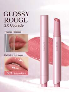 JOOCYEE Glossy Lipstick 2.0 Upgraded Version 503 Long-Lasting - 503Laut Berlian - View 3
