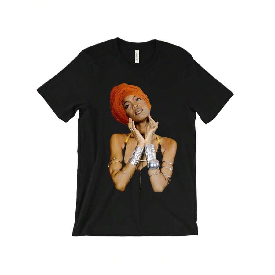 Camiseta de Erykah Badu - Baduizm - Call Tyrone - R&B de los 90 y 2000 - Neo Soul - The Roots - Common - Culture - Camiseta de música - Camiseta vintage de rap - Negro - Ver 1