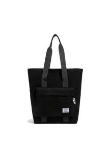 Daily Minimalist Men's Large Capacity Multifunctional Versatile Tote Bag Handbag Shoulder Bag College Student Class Bag,Y2k - Black - View 3