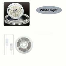 1pc USB Flexible LED Light Strip With Button Switch, Self-Adhesive Tape LED Light, Warm White/White Light, Indoor Room Decoration Light, Suitable For Bedroom, Vanity Mirror, Kitchen, Living Room, Wardrobe Home Decor - White - View 16