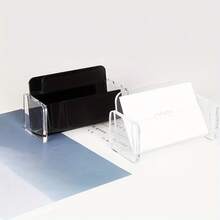 Desktop Minimalist Elegant Acrylic Business Card Holder, Suitable For Home, School, Office And Other Scenes, Can Be Used As Graduation And Back To School Season Gift - Single Piece - View 2