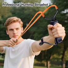 Professional Slingshot Set Classic Construction Hunting Slingshot With Sturdy Bow 2 Packs Ammo Band For Adults Outdoor Shooting - Default - View 8