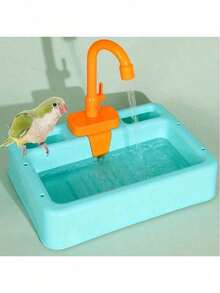 Easy To Clean Parrot Bath Tub - Self-Cleaning Shower, Suitable For Small Birds, Made Of Durable PC Material - Multicolor - View 12