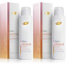 Dove Clinical + Care Antiperspirant Deodorant Dry Spray For Women Fresh Peach With Nourishing Serum 3.8 Oz-Father's Day - 3.8盎司(2包) - 查看 1