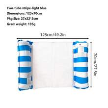 1 Set Adult PVC Inflatable Floating Bed (Pump Included), Portable Swimming Float Suitable For Pool And Beach, Lightweight Durable Comfortable Inflatable Lounge Chair, No Electricity Required, Quick Inflation And Easy To Carry, Adult Relaxation Water Toy - Multicolor - View 16