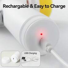 1PC Electric Rotating Brush, Portable Electric Cleaning Brush, USB Charging, Household Items, Suitable For Bathroom/Sink/Window - Kitchen Essentials - White - View 7