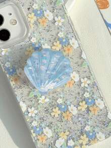 Soporte de teléfono con conchas brillantes, estuche transparente expandible adecuado para teléfonos y Android - Multicolor - Ver 7