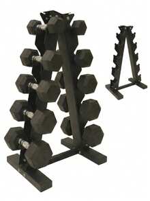 5-Tier Compact Weight Rack For Dumbbells - Black - View 6