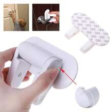 1pc Plain Lock, White Plastic Door Lock Protector For Household - White - View 9