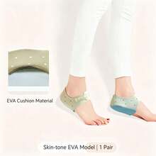 زوج واحد من واقي كعب القدم EVA، نعل رياضي يستخدم لتمارين اللياقة البدنية والمشي اليومي ووسادة الكعب - متعدد الألوان - مشاهدة 3