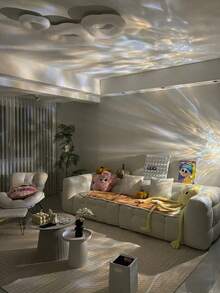 Water Ripple LED Projector - USB Powered Wave Effect, USB Interface Electronic Light, USB Gadget With Remote Control And Adjustable Colors, Creates Underwater Atmosphere For Bedroom, Game Room, Living Room - Birthday, Relaxation And Home Decor, Adds Lighting Atmosphere For Camping, Compact And Portable, Essential For Outdoor Travel. - Multicolor - View 3