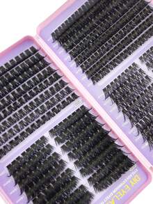 32 Rows 8-18MM C/D Curl Eyelash Book 30D-200D Cartoon Style Eyelash Clusters 0.07 Thickness Pointed Single Eyelash Clusters Suitable For Beginners Single Eyelash Strip Reusable Suitable For Party And Daily DIY - 查看 9