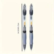 15pcs 0.5mm Retractable Ballpoint Pen Set - Black/Red/Blue Ink, Writing Tools, Office Supplies, Gift, Includes 15 Pens, Back To School - Round - View 4