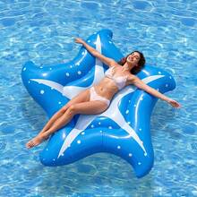 Ins Influencer Starfish Floating Raft PVC Inflatable Water Floating Bed Star-Shaped Lounge Chair Pool Party Adult Water Cooling Float Beach Sunbathing Essential - Large Starfish Floating Rafts - View 2