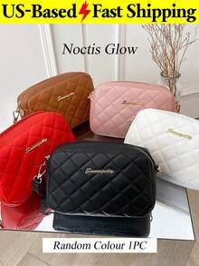 Women's Crossbody Bag Stylish Compact Handbag Bag Shoulder Bag Camera Bag New Style Single-Strap Diamond-Quilted Bag - 彩色 - 查看 14