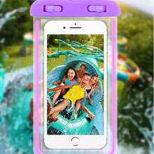 1pc Minimalist Universal PVC Waterproof Phone Pouch, Phone And Wallet Underwater Bag, Essential For Outdoor Camping And Travel, Practical Gift For New Year, Valentine's Day, Graduation - Multicolor - View 5