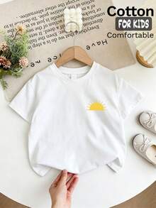 T-shirt décontracté à manches courtes avec imprimé slogan de plage pour fille préadolescente, style vacances, décontracté pour le quotidien, les vacances, les voyages et la plage - Blanc - Voir 6