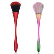MyAoKuE-Up 1/2/3 Stück gebogene, taillenähnlich geformte flauschige Make-up-Pinsel, weiche synthetische Borsten, mehrfarbige Gesichts-Pinsel, multifunktionale Applikatoren für Rouge, Bronzer, Highlighter und Fixierpuder, für tägliches DIY-Make-up, Outdoor und Reisen - Verschiedenfarbig - Übersicht 8