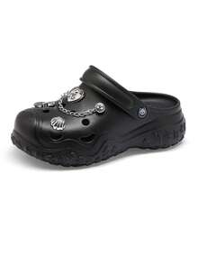 CAMEL CROWN Women's Perforated Sandals, Spring/Summer Outdoor Sandals, Thick Sole, Non-Slip, Breathable, Closed-Toe Beach Shoes - Black - View 1