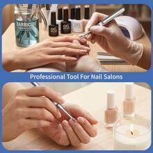 Stainless Steel U-Shaped Cuticle Pusher And Dead Skin Remover, Nail Softening Tool, Hand Callus And Hangnail Trimming Tool, Nail And Foot Repair Deep Cleaning Tool, Precision Detail Cleaner, Dirt Remover, Carving Small Groove Scraper - A - View 2