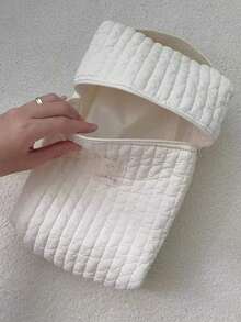 1 pieza Bolsa de pañales multifunción de mamá con bolsa colgante y compartimiento para almacenar pañales desechables - Blanco - Ver 20