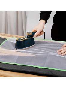 1pc Heat Resistant Ironing Cloth, Household Ironing Pad, High Temperature Resistant Insulation Fabric, Ironing Board Mat, Clothing Protection Pad, Heat Insulation Mesh Fabric, Anti-Scald Pad Cloth - White - View 2