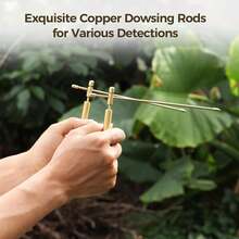 2pcs Copper Dowsing Rod- 2PCS Divining Rods - Detect Gold, Water, Ghost Hunting Etc - Detachable - View 6