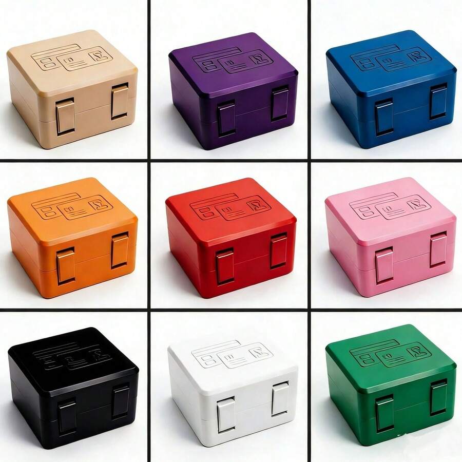 1 Storage Box Specially For Bank Cards And ID Cards In Random Single Color. It Features Layered Card Slots Inside To Hold Cards Precisely And Prevent Slipping, And Is Crafted From Wear-Resistant And Durable Materials