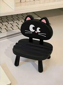 Cute Desktop Phone Stand, Creative Decor, Soft Chair-Shaped Phone Holder, Suitable For Various Phones, Phone Accessories, Perfect Gift For Birthday, Back To School, Family Gathering And Friends Party. - Multicolor - View 2
