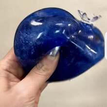 Blueberry Stress Relief Toy Fingertip Elastic Ball Squeezable Multi-Shape Slow Rebound, Perfect For Holiday Gifts, Fun And Cute Gifts, Birthday Gifts, Easter Gifts, Halloween Gifts, Christmas Gifts, Party Gifts, Squishy, Squishy Toys, Squishy Stress Toy, Dumpling Squish, Toys For Adults Women - Blueberry - View 5