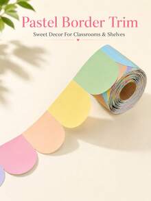 Colorful Bohemian Rainbow Border: 32.8ft Self-Adhesive Removable Wall Decor, Suitable For Chalkboards, Bulletin Boards, Schools, Homes, Offices, Back To School Season, School Opening Party Decorations, Campus Decorations, Teacher's Office Decorations - Multiple Styles - View 11