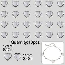 10/20pcs Multi-Shape Stainless Steel Asymmetric Stamped Trays DIY Jewelry Making, Handmade Beading DIY Material Kit Jewelry Accessories - Steel - View 11