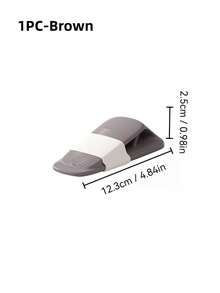 1 Stück/3 Stücke Grau, Weiß, Kaffee Einfacher winddichter Türstopper, Türstopper, Sicherheits-Anti-Kollisions-Gummikeil, Haushalts-Türstopper, Türstopper - Einheitsgröße - Übersicht 14