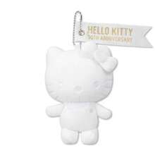 1個 Sanrio Hello Kitty 50週年紀念版黑白絨毛包飾吊飾,可愛KT貓娃娃,日系少女風禮物 - 彩色 - 查看 12