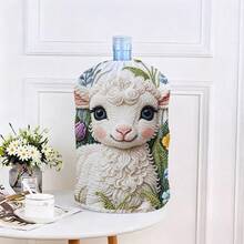 1pc Cute 2D Animal Pattern Water Dispenser Bucket Cover Dustproof Decorative Water Bucket Dispenser Cover Reusable Home Dust Cover - Multicolor - View 17