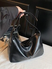 Bolso de hombro para mujer, nuevo diseño de moda, elegante y con estilo - Negro 7 - Ver 6