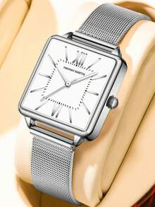 HANNAH MARTIN Elegant Women's Watch, Stainless Steel Mesh Strap, Waterproof Imported Movement, Luxury Quartz Watch, Perfect Gift For Girlfriend/Mother/Sister - one-size - View 19