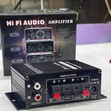 AK-170 New Mini 12V Car Power Amplifier, Universal For Motorcycle, Car, Computer, MP3, Desktop, Home And Vehicle Speakers - Black - View 9